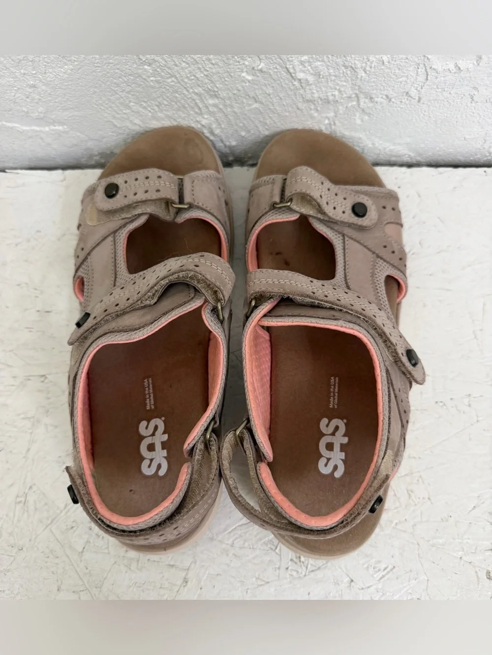 SAS Embark Sandals Womens 8.5 N Taupe Walking Tripad Comfort Adjustable Strap